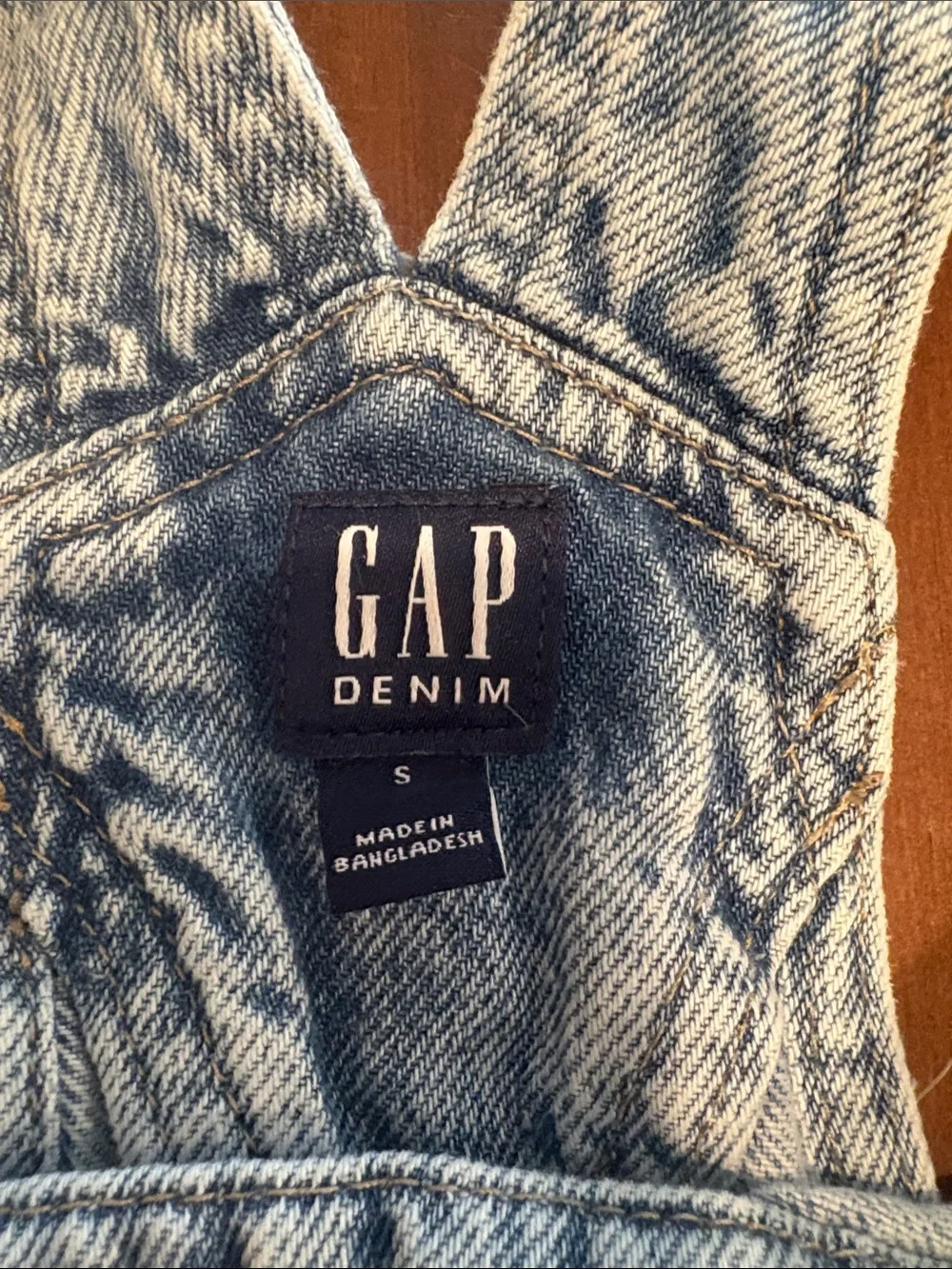 GIRLS GAP Distressed Light Blue Denim Shortalls